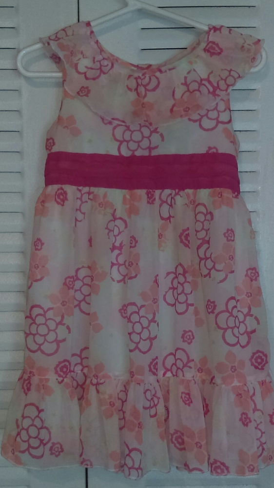 Kidgets pink and white floral dress